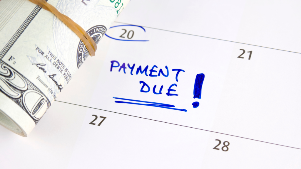 Payment reminder to avoid penalties