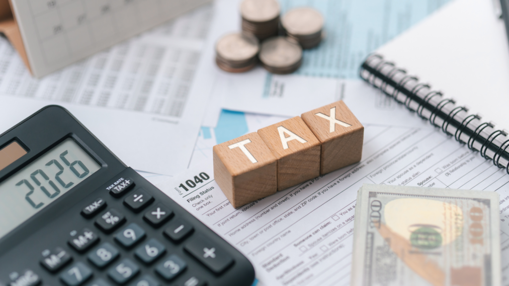 Tax wooden blocks and other essential items needed for identifying property tax