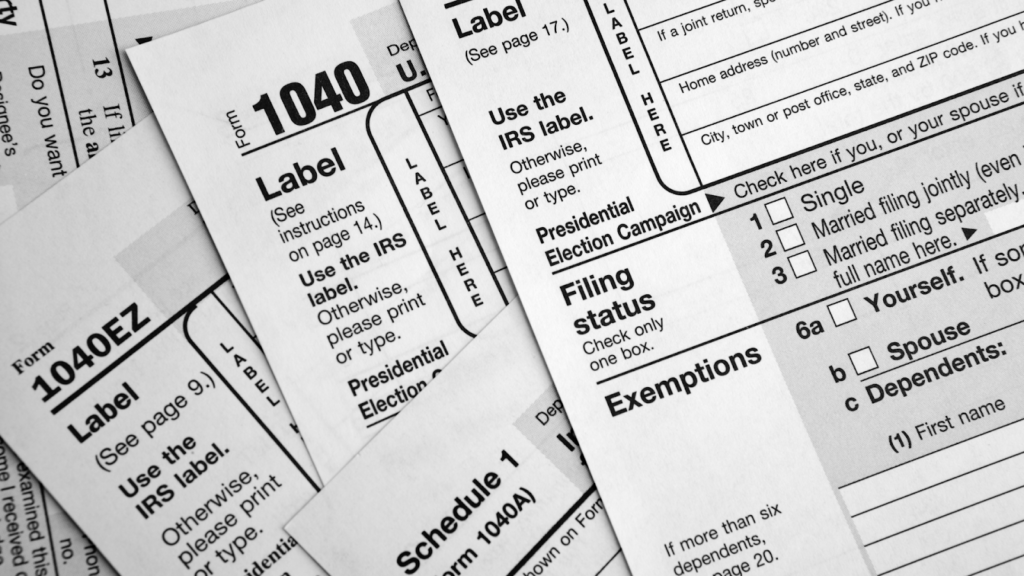 Different kinds of tax forms