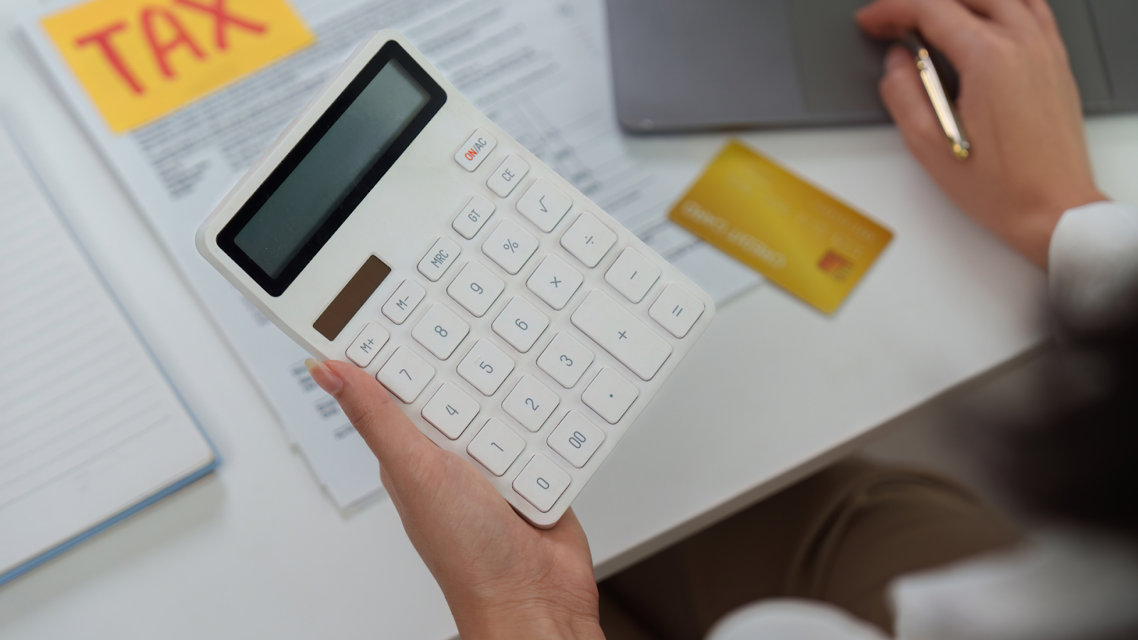 Tax professional helping her client reduce their property tax bill