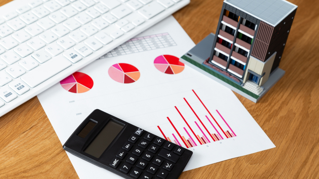Calculator and sales data illustrating comparable sales used to identify overassessments