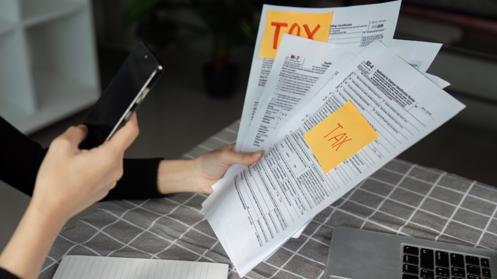 Homeowner preparing evidence documents for Illinois property tax hearing