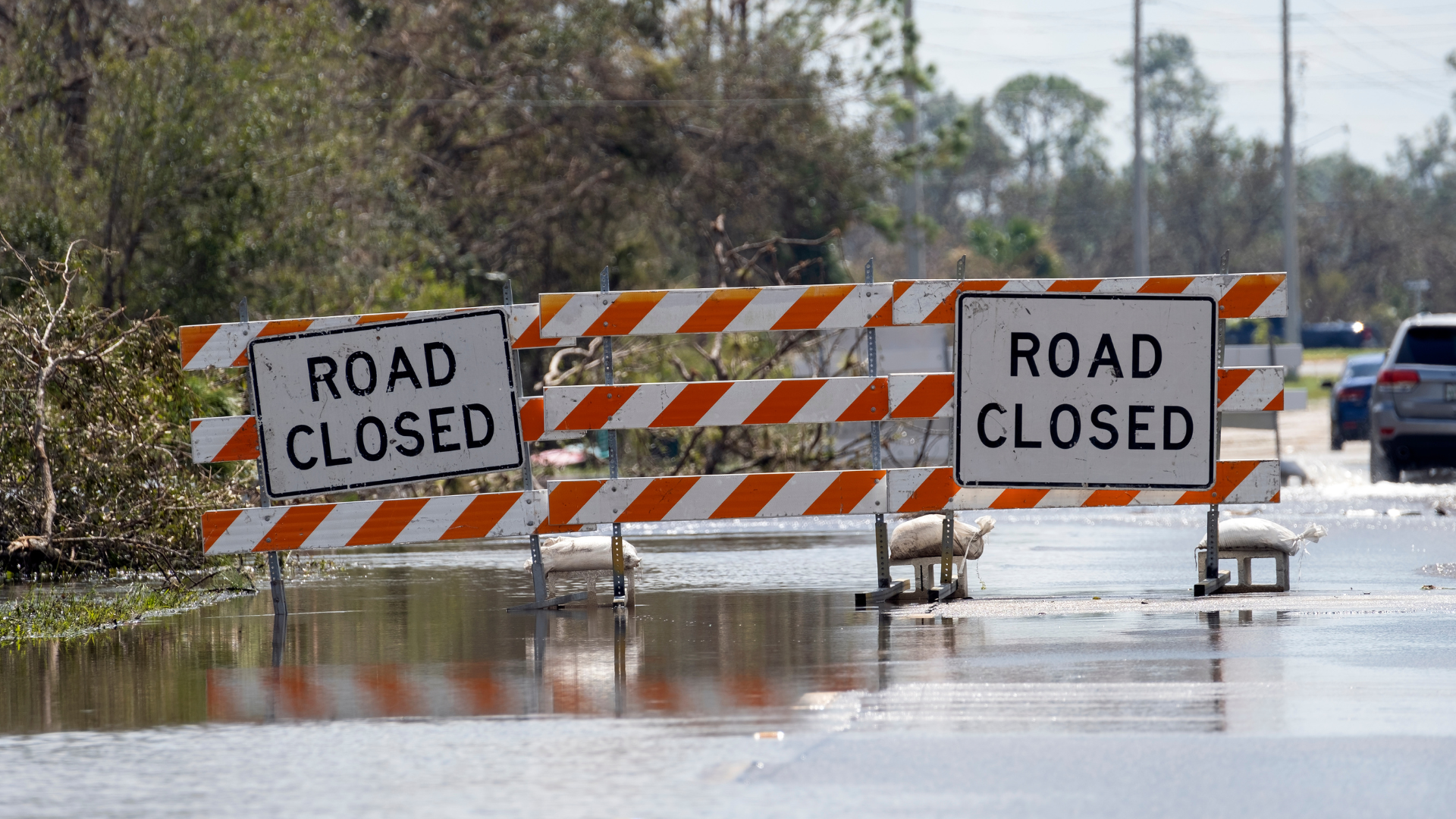 Road closed due to disaster affecting Illinois property tax assessments